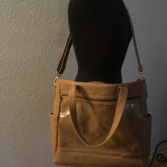 Large PU Leather Travel Bag - Picture 3 of 4